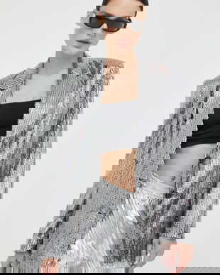 2NDDAY sacou culoarea gri, un singur rand de nasturi