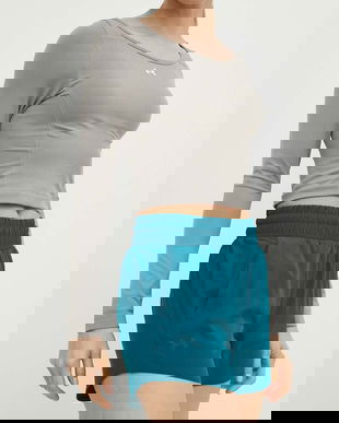 Under Armour pantaloni scurți de antrenament Flex culoarea verde, neted, high waist