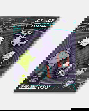 Crocs butoane încălțăminte pentru copii Nightmare Before Xmas 5Pck 5-pack culoarea verde, 10015773