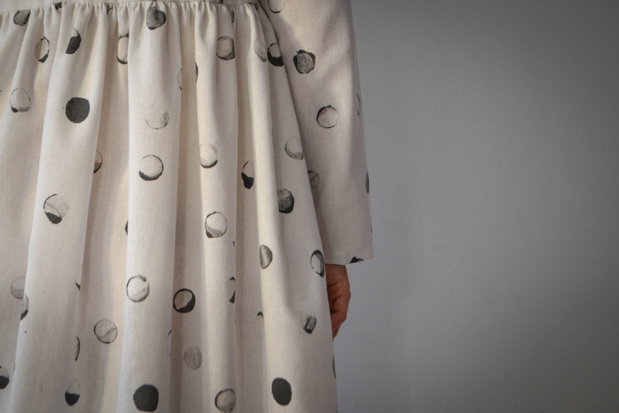 Rochie unicat pictată manual