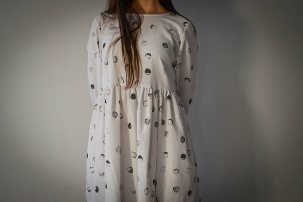 Rochie unicat pictată manual