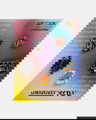 Crocs butoane încălțăminte pentru copii Basketball Team 5 Pack 5-pack culoarea negru, 10015037