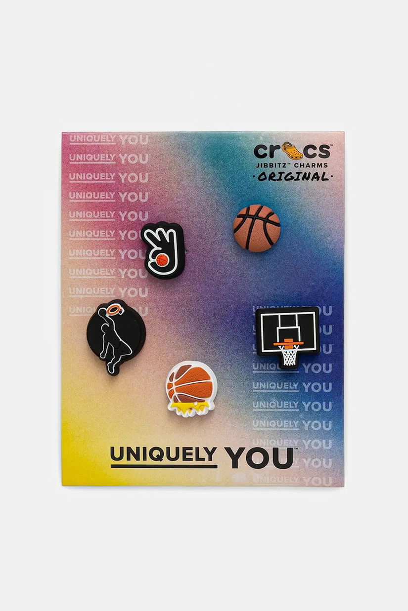 Crocs butoane încălțăminte pentru copii Basketball Team 5 Pack 5-pack culoarea negru, 10015037