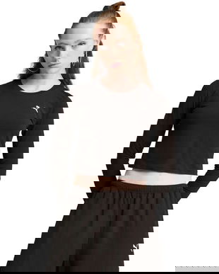 Bluza femei Puma Wardrobe Ess Longsleeve Baby Tee 62976101, XS, Negru