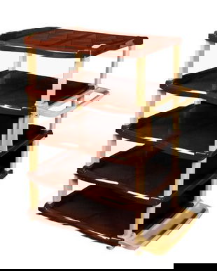 Raft/ suport pentru pantofi cu 5 etaje, maro/bej- Maxdeco