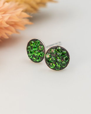 Cercei argint cu cristale Swarovski