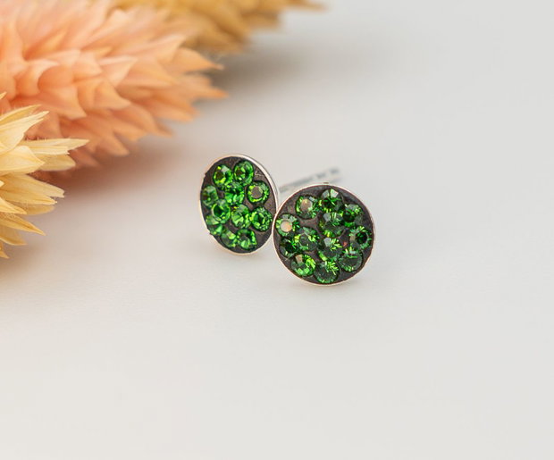 Cercei argint cu cristale Swarovski