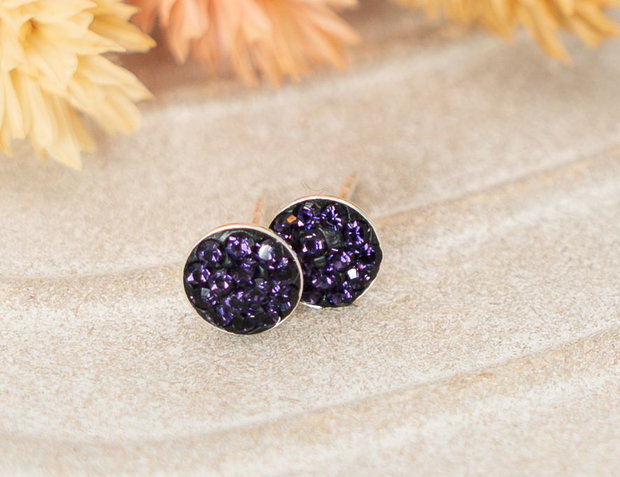 Cercei argint cu cristale Swarovski
