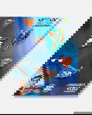 Crocs butoane încălțăminte pentru copii Superman 5 Pck 5-pack 10014930