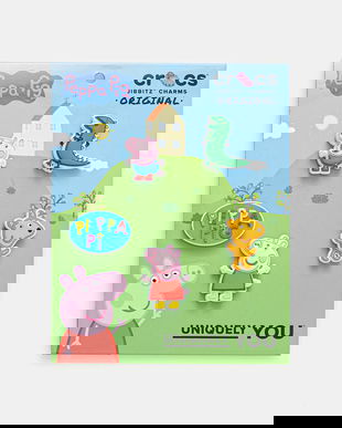 Crocs jibbitz pentru copii Peppa Pig Character 5Pck 5-pack 10015107