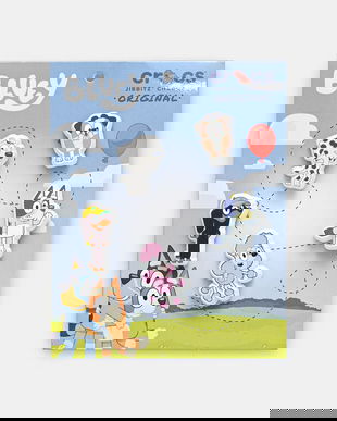 Crocs jibbitz încălțăminte pentru copii Bluey 5Pck 5-pack culoarea alb, 10014369