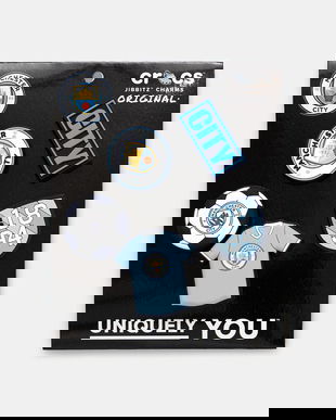 Crocs jibbitz încălțăminte pentru copii Manchester City 5Pck 5-pack culoarea alb, 10012074