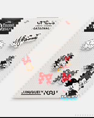 Crocs jibbitz încălțăminte pentru copii Minnie Dress 5PK 5-pack culoarea alb, 10014479