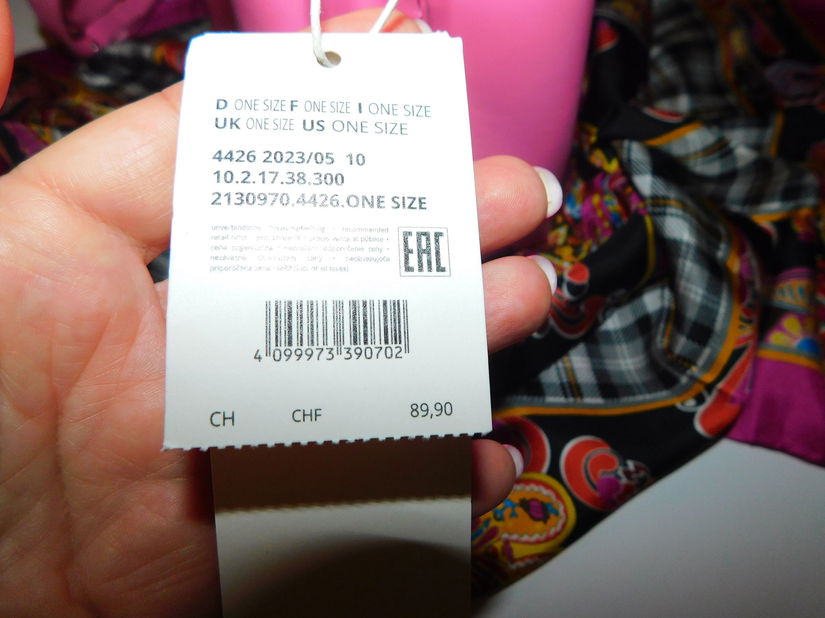 Poseta noua S Oliver , sic, deosebita esarfa noua matase naturala Codello, cadou