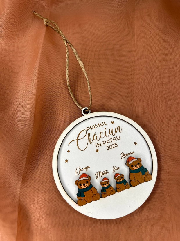 Glob personalizat Primul Craciun in 4