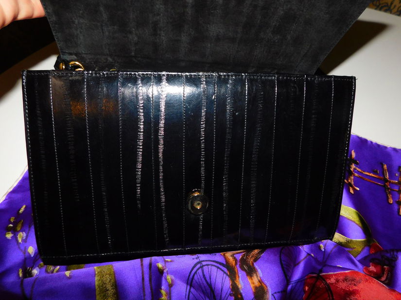 Poseta eleganta  plic/ umar/ vintage , piele  calitate extra,  cadou esarfa matase naturala