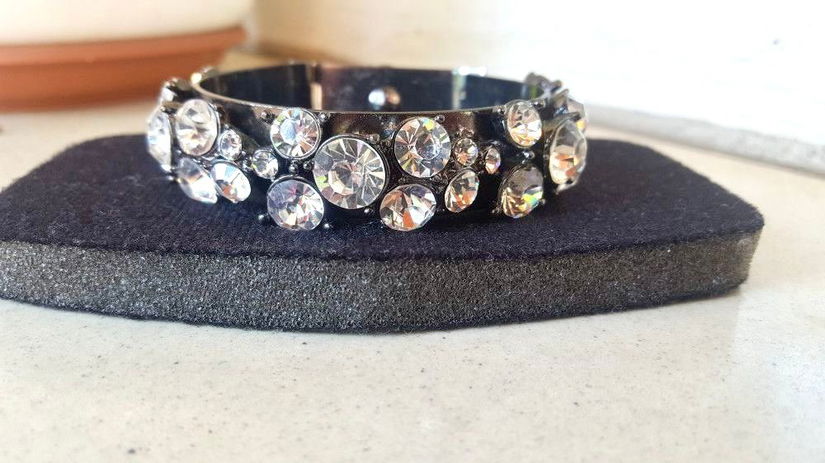 BRATARA VINTAGE SEMNATA J.CREW CRISTALE SUPERBA