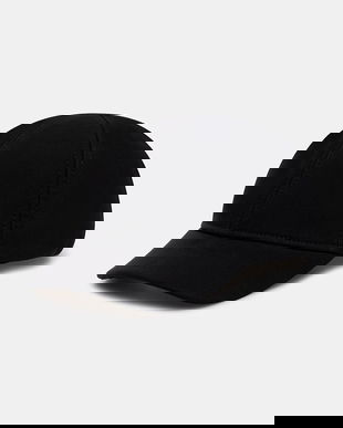 Heliot Emil șapcă de baseball din amestec de lână culoarea negru, AW25_16_139_BLK01