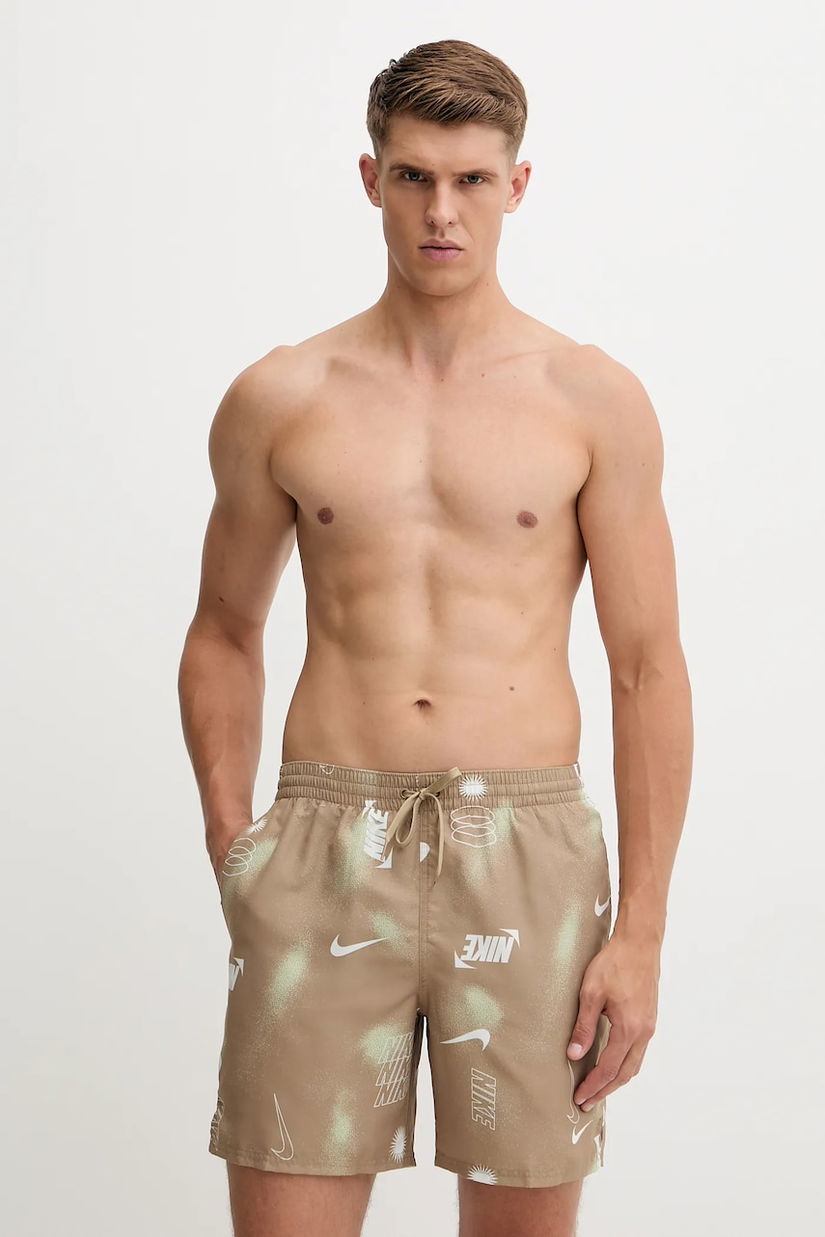 Nike pantaloni scurți de baie culoarea verde, NESSF563