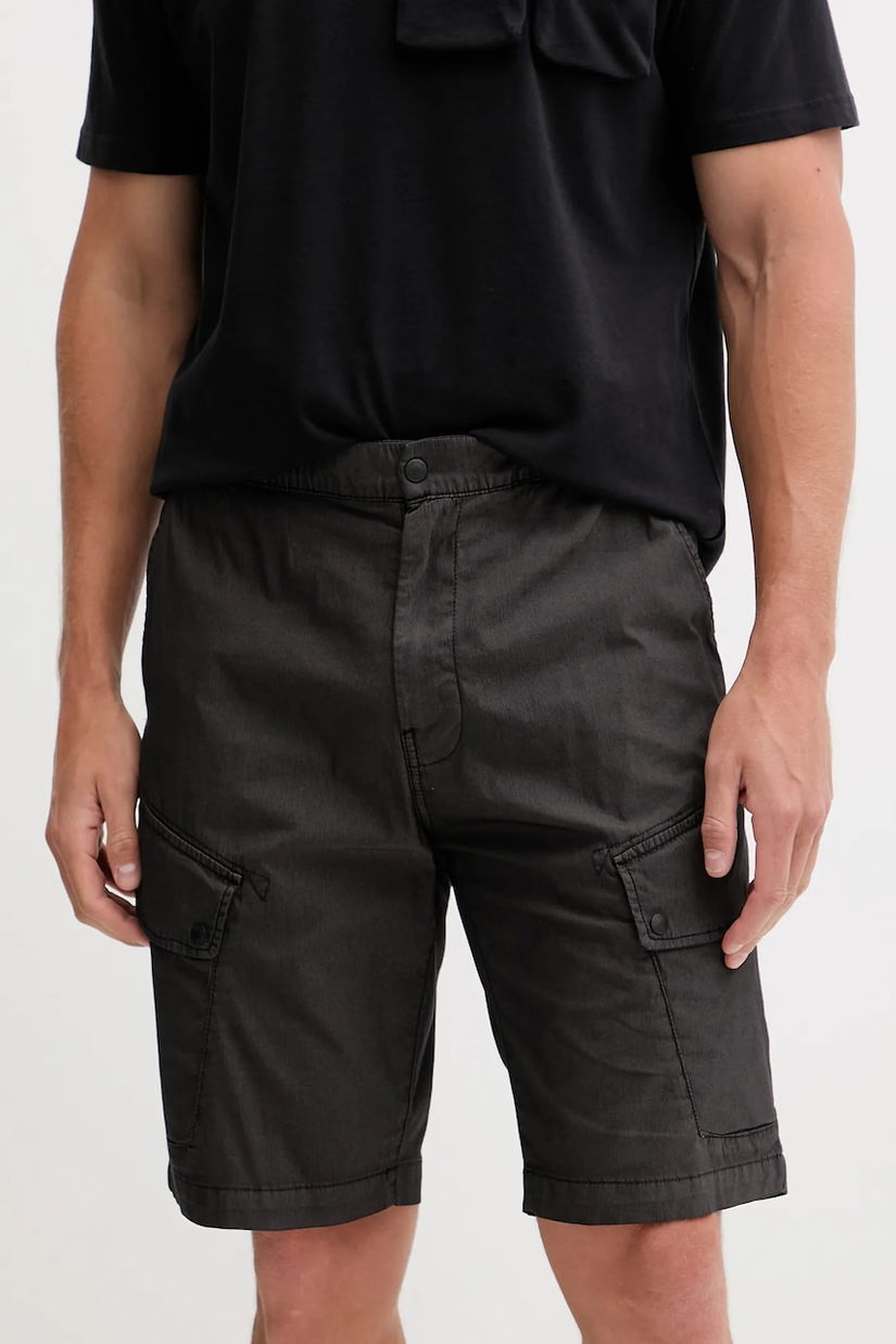 Napapijri pantaloni scurți N-Senio bărbați, culoarea maro, NP0A4IME9411