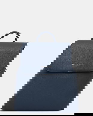 Valentino Bags rucsac FALL RE culoarea bleumarin, mic, uni, VBS9EG20