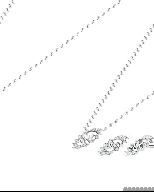 Michael Kors colier și cercei din argint MKC1839SET