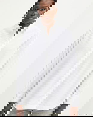 BOSS Orange cămașă din bumbac C Bostatta culoarea alb, cu guler clasic, relaxed, 50553890