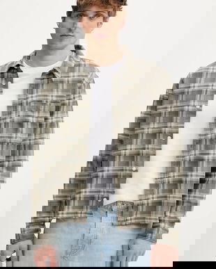 Hollister Co. cămașă din bumbac culoarea verde, cu guler clasic, relaxed, KI325-5246-308