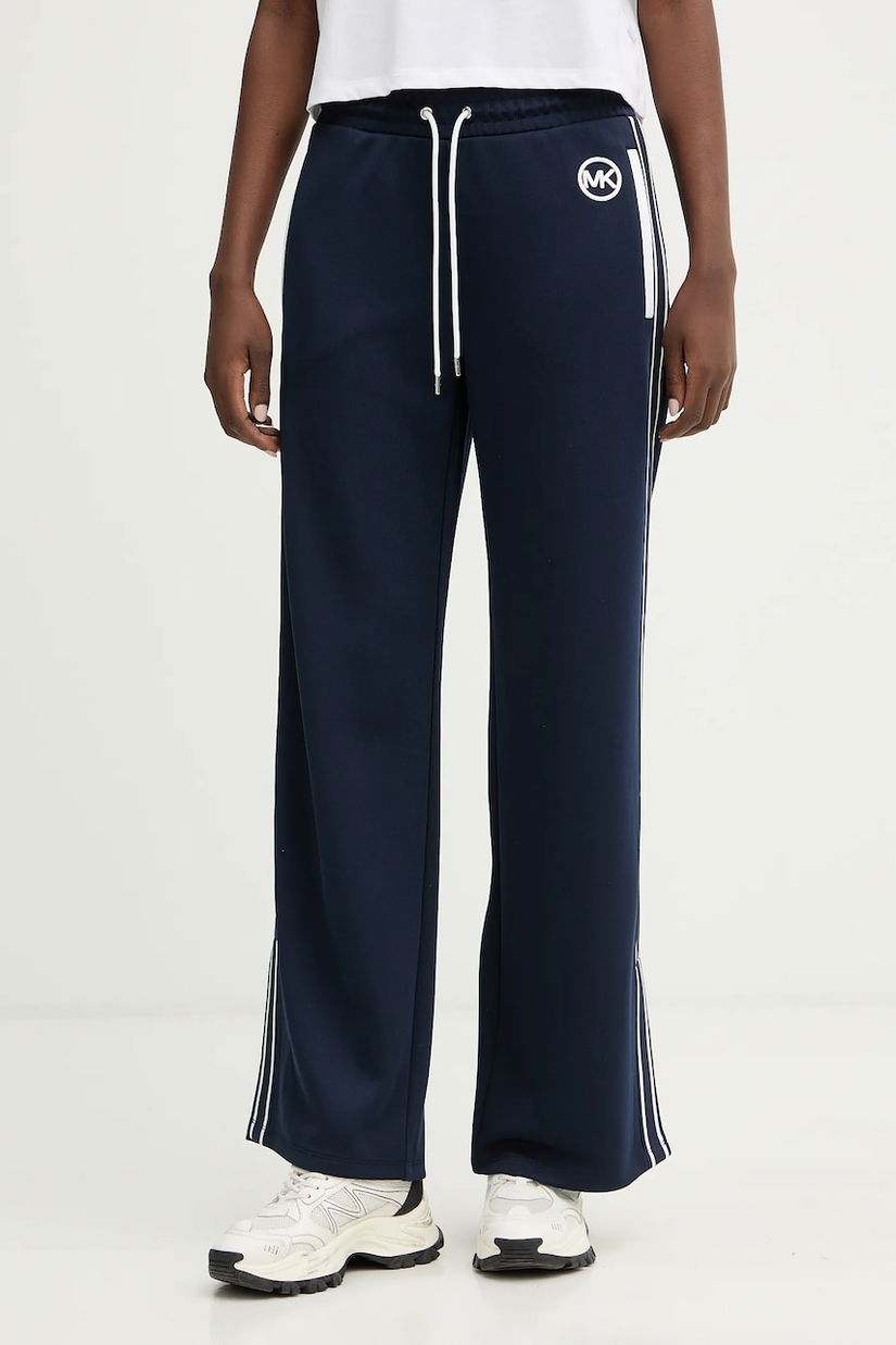 MICHAEL Michael Kors pantaloni de trening culoarea bleumarin, uni, MR630Y0K8N