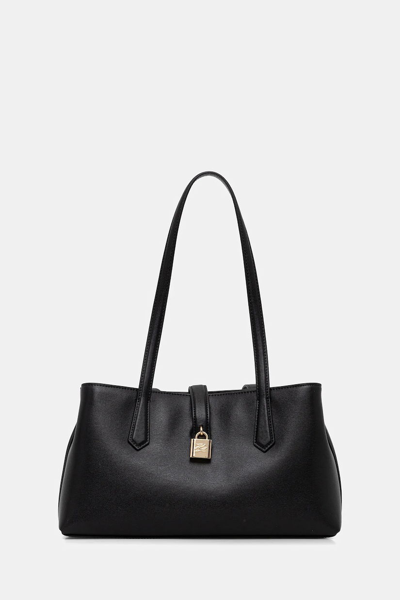 Karl Lagerfeld poșetă de piele K/AUTOGRAPH culoarea negru, B1W30095