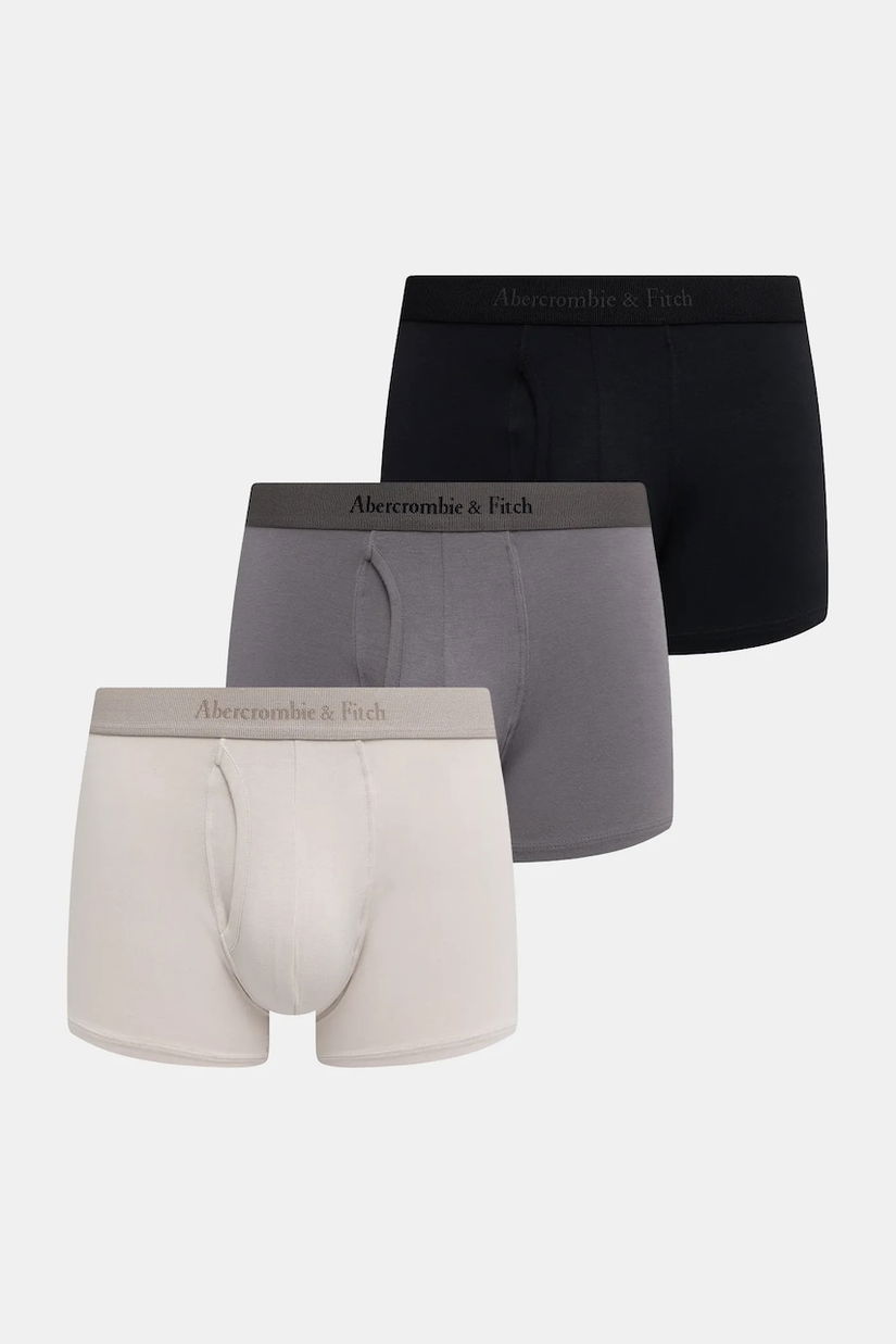 Abercrombie & Fitch boxeri 3-pack culoarea gri, KI114-4032-130