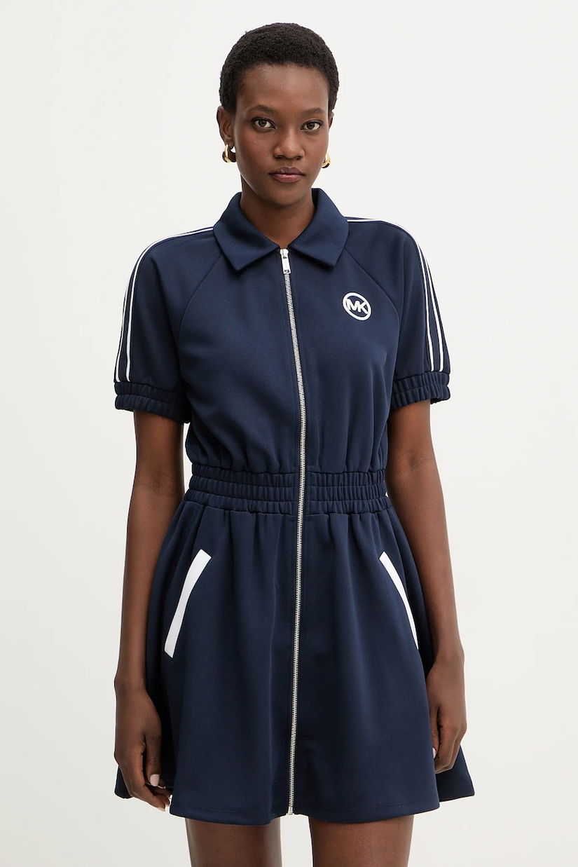 MICHAEL Michael Kors rochie culoarea bleumarin, mini, evazați, MR683H5K8N