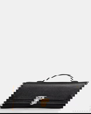 MICHAEL Michael Kors geantă piele culoarea negru, 30F5GHMC8L