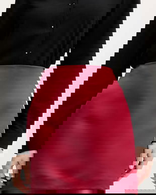 IBlues fustă NEGOCE culoarea rosu, mini, evazati, 2527106015200