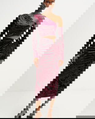 Answear.LAB rochie culoarea bordo, midi, mulata