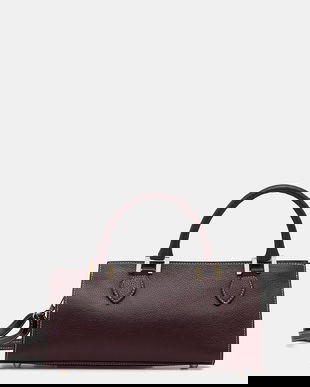 Answear.LAB poseta de piele culoarea bordo