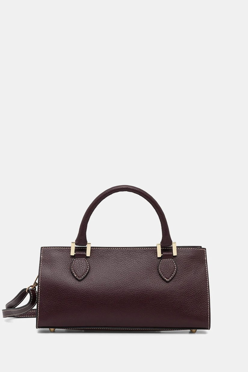 Answear.LAB poseta de piele culoarea bordo