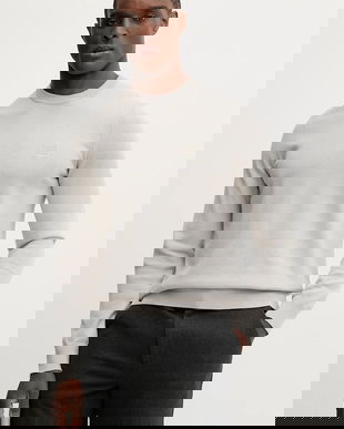 BOSS Orange pulover din amestec de lână Kanovano_S culoarea bej, light, 50527583