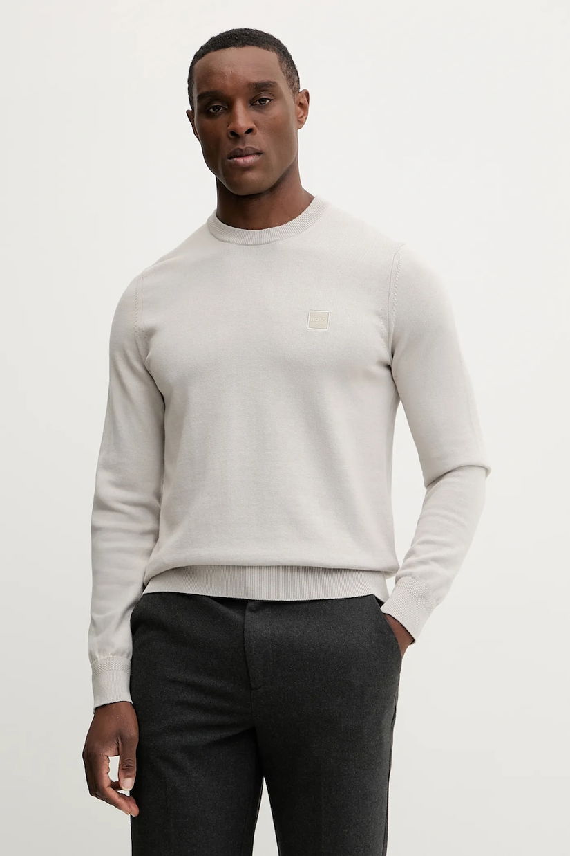 BOSS Orange pulover din amestec de lână Kanovano_S culoarea bej, light, 50527583