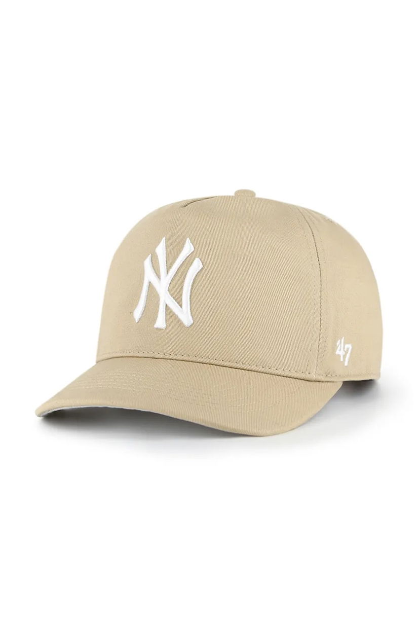 47 brand șapcă MLB New York Yankees culoarea maro, uni, B-FHTCH17GWP-KHA