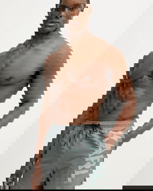 Karl Lagerfeld pantaloni scurți de baie culoarea gri, A1M46013