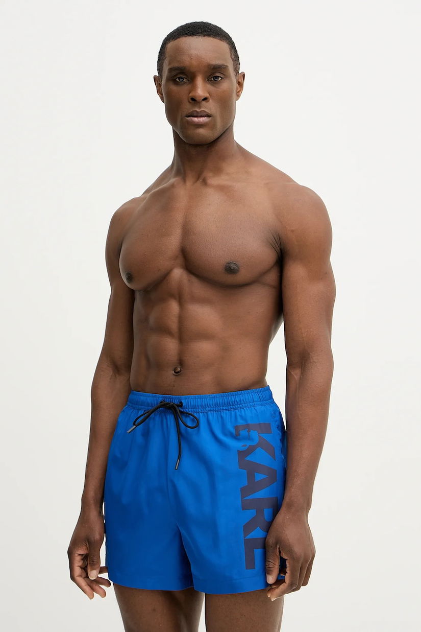 Karl Lagerfeld pantaloni scurți de baie culoarea gri, A1M46013