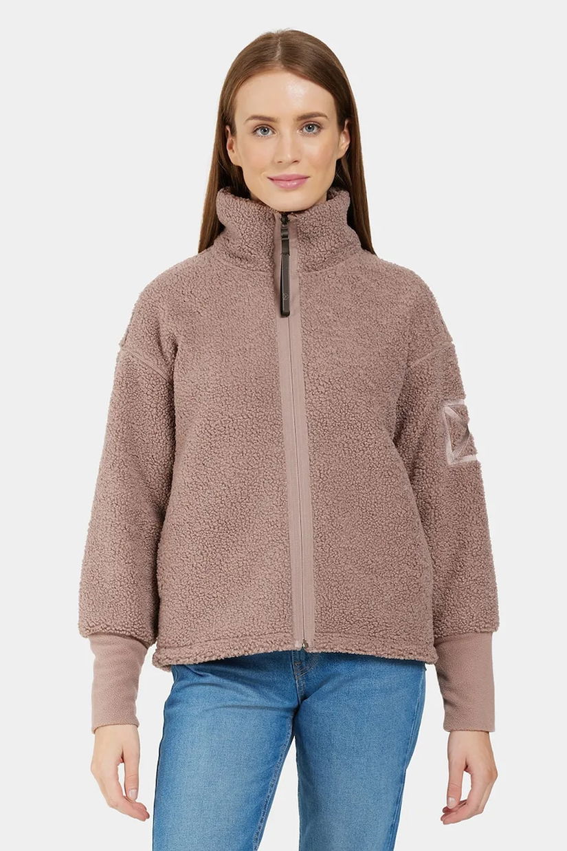 Didriksons bluza MELLA femei, culoarea violet, neted, 505446