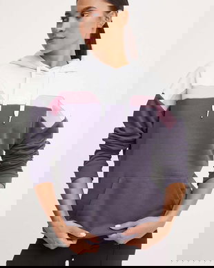 Puma bluza femei, culoarea gri, cu glugă, modelator, 681647