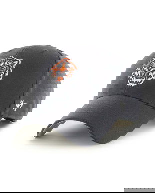 47brand șapcă din amestec de lână MLB Detroit Tigers culoarea albastru marin, cu imprimeu