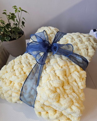Patura Alize Puffy croșetata manual