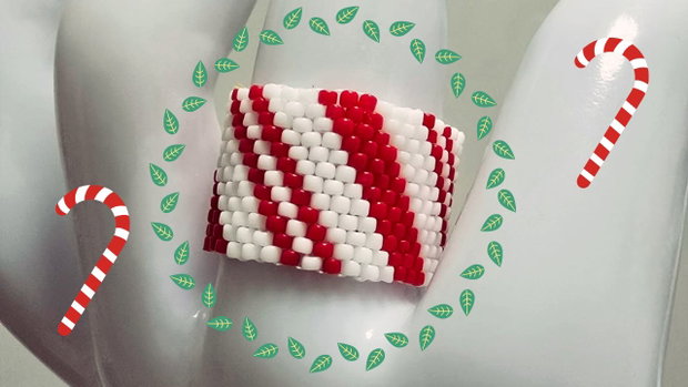 Inel Candy Cane Sweetness