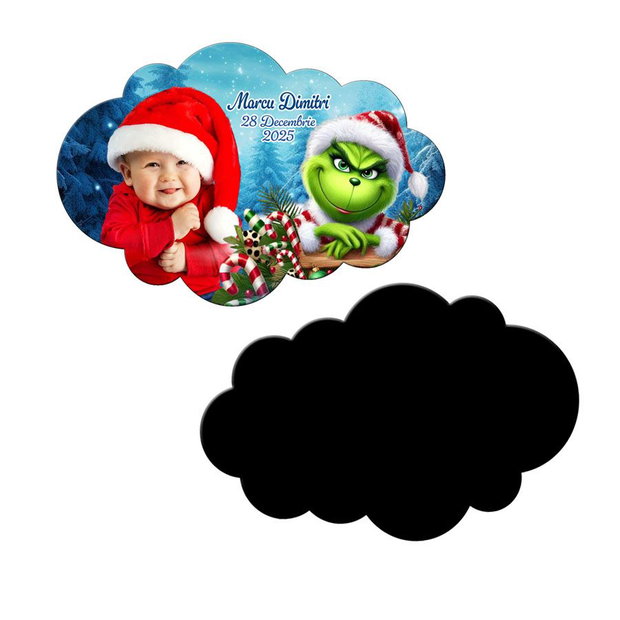 Magneti marturii botez baiat model Grinch