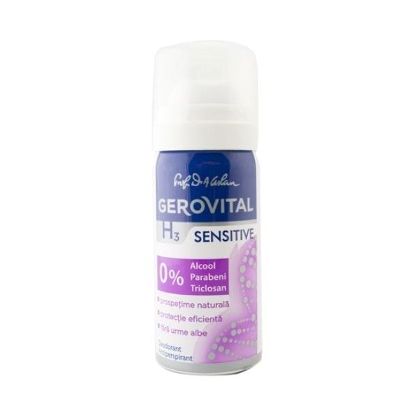 Deodorant Antiperspirant Gerovital H3 Evolution - Sensitive, 40 ml
