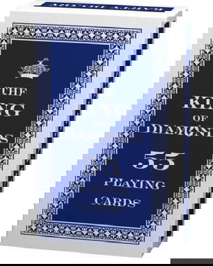 Carti de joc: The King of Diamonds. Albastru